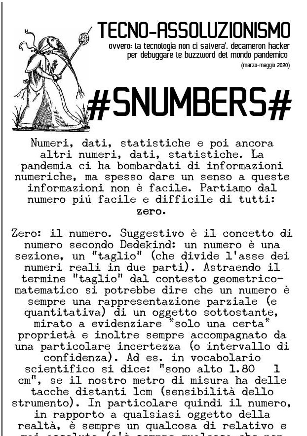 Tecno-assoluzionismo - Snumbers