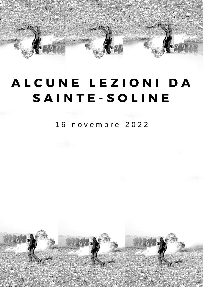 Alcune lezioni da Sainte-Soline