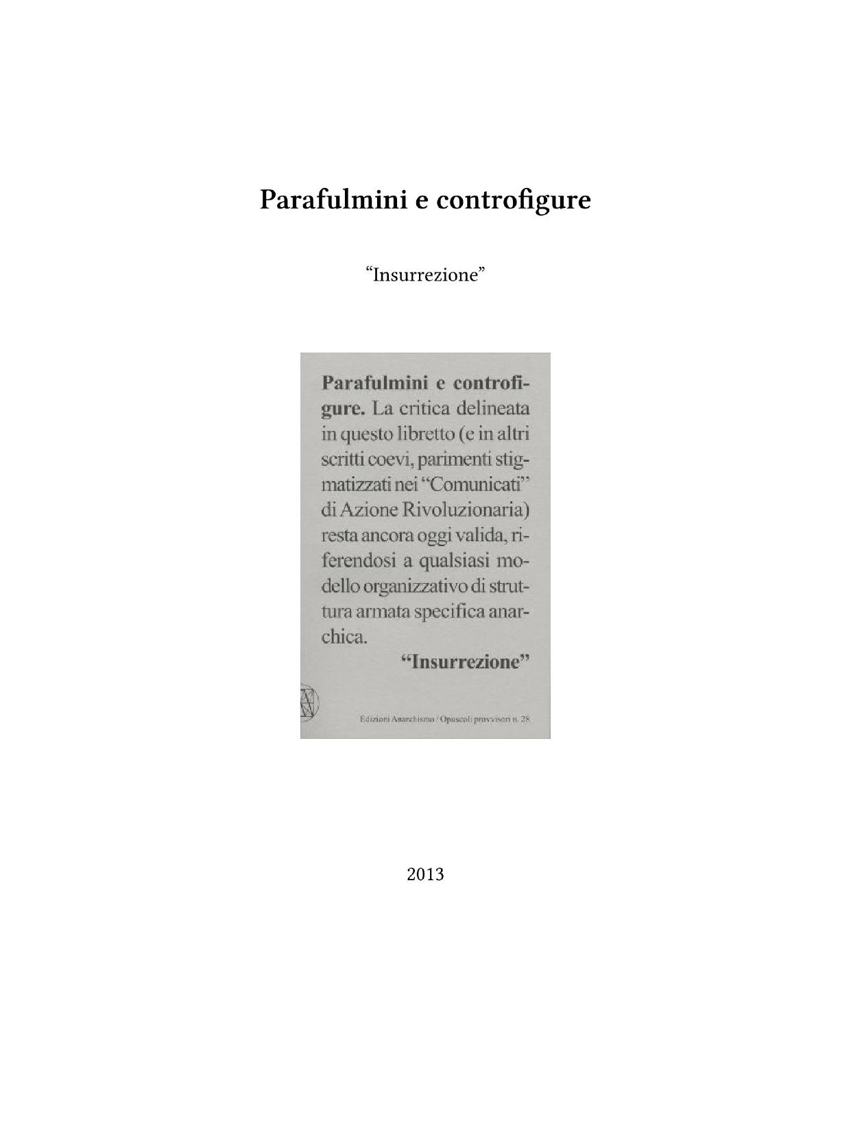 Parafulmini e controfigure